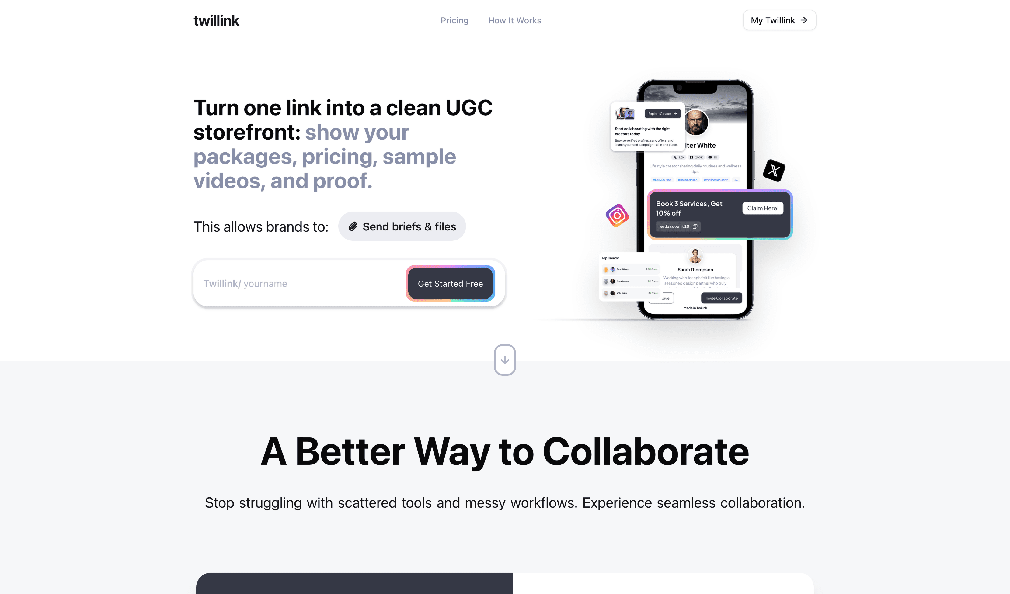 Twillink website preview